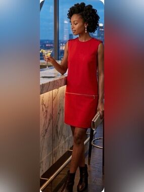 $2100 Alexander McQueen Red Dress